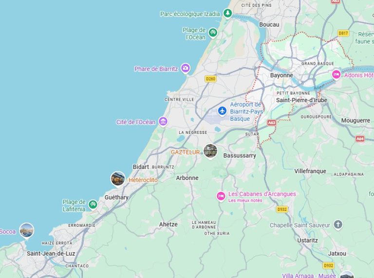 Secteur d’intervention de TMC Climatisation autour d’Ondres, Bayonne et Biarritz
